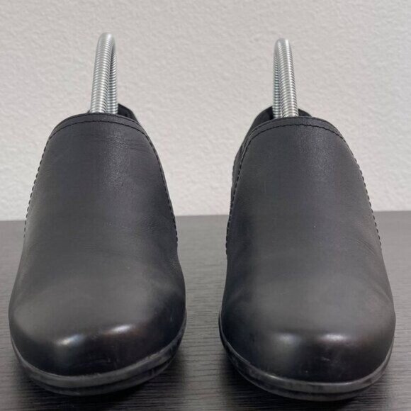 Used Clarks Emily Amelia Loafer Women 8.5 US Black PU Leather Slip-On Ortholite - Picture 7 of 10